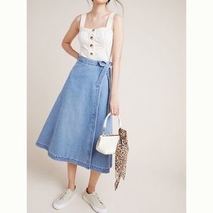 Anthro Citizens of Humanity Madelyn Denim Skirt
